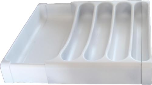 Camco 43503 Cubertero Ajustable, Color Blanco
