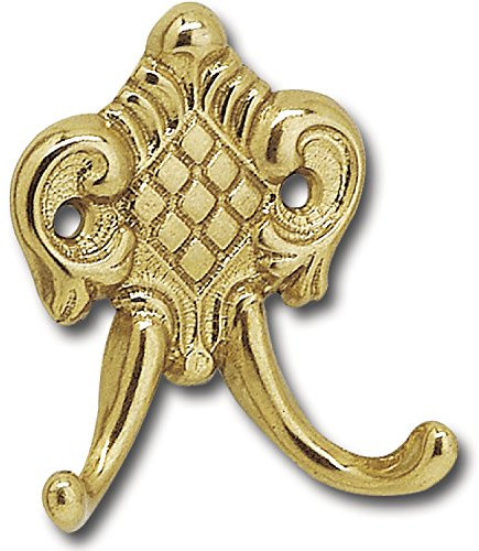 SIRO 327/MS1 Mantelhaken Milano Breite 60 mm, Höhe 70 mm, Messing poliert