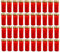 HAC24 40er Set XL Grablicht Rot Grabkerze mit Deckel Großer Grabbrenner Grablaterne Grableuchte Grablampe Dauerbrenner