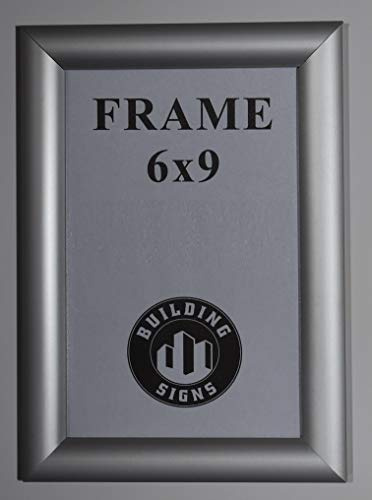 BUILDINGSIGNS.COM Elevator Certificate Notice Frame 6X9 (Aluminium, Card Size 6X9, Front Insert)