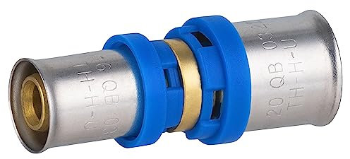 Raccord Multicouche à Sertir Multi profils TH-H-U jonction réduite diamètre Ø20 mm - Ø16 mm - Norme NF 545 pour réseau d'eau potable et chauffage NOYON & THIEBAULT