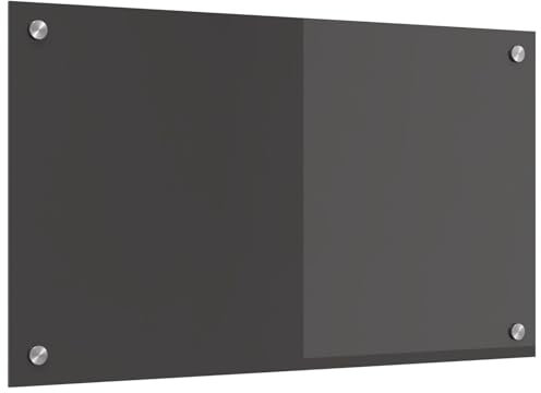 vidaXL Küchenrückwand Dunkelgrau 70x40x0,6 cm Hartglas