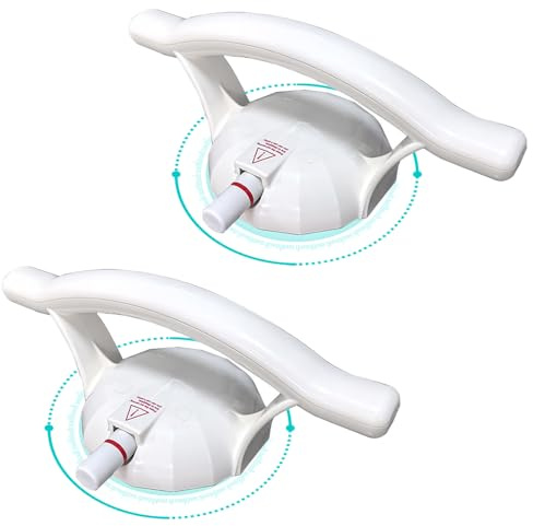 2Pcs Maniglie per il Bagno, Maniglione Bagno con Segno Rosso, Maniglioni a Ventosa per Doccia, Senza Foratura, Maniglia Ventosa per Anziani, Bambini, Disabili
