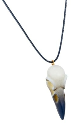 Barrettes à cheveux légères en résine avec collier gothique et tête de mort - Bijoux pour fêtes et coiffures confortables - Noir
