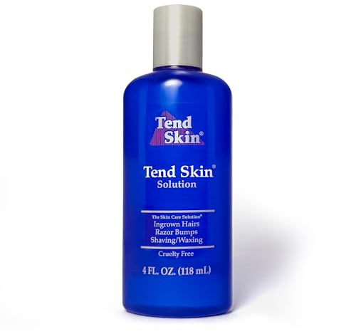 Tend Skin Solution for Unsightly Razor Bumps, Ingrown Hair and Razor Burns, Post Shaving and Waxing Toner for Men and Women, Made in USA, 4 Oz