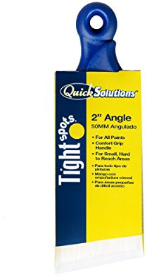 Bestt Liebco 690289500 QS 2 Short Rubber Handle Angle Brush/Roller/Applicator, White