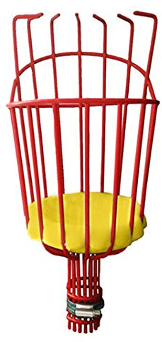 JoyFan Recogedor de frutas con barra telescópica de aluminio ligero, recogedor de frutas para recoger naranjas, manzanas u otros tipos de frutas