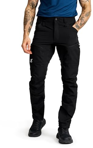 RevolutionRace Herr GP Pro Pants, Slitstarka Friluftsbyxor för alla Utomhusaktiviteter, Black, M