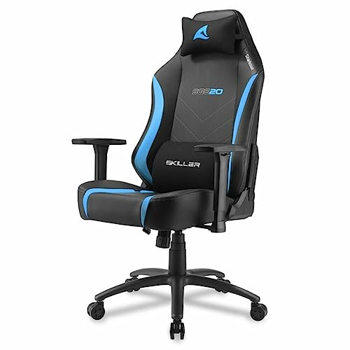 Sharkoon Skiller SGS20 Gaming Chair, Kunstlederbezug Schwarz/Blau
