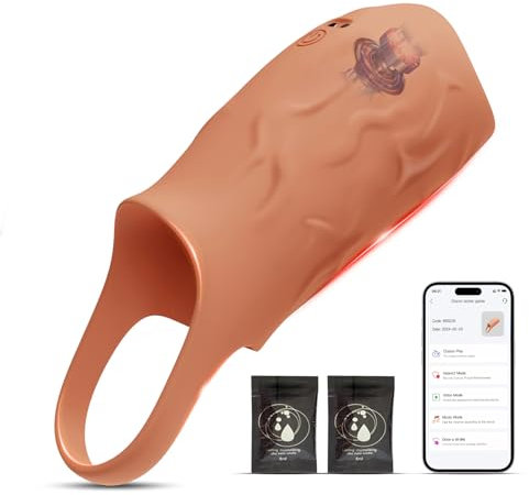 Penisring Vibrator Sex Spielzeug für die Männer, 2025 APP Sex Toyset für Man mit 10 Vibrationmodi Penis Ring Sex Toys, Vibratorensets für Männer Cockring Penishülle Sexspielzeug für Paare Extrem Sex