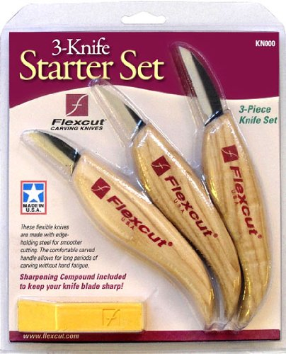 KN500 CONFEZIONE COLTELLI INTAGLIO/SCULTURA FLEXCUT