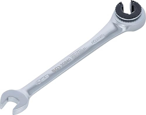 BGS 30840 | Chiave combinata a cricchetto | con bocca aperta | 10 mm