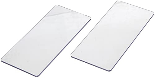 Rayher Set of 2 Clear Cutting Plates for Mini Die Cutting Machine, Acrylic Cutting Pads suitable for Rayher Die Cutting and Embossing Machine To Go, 78x165x3mm, 50185000