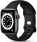 CeMiKa Kompatibel mit Apple Watch Armband 41mm 40mm 38mm 42mm, Ersatz Silikon Sport Armbänder Kompatibel mit iWatch Armband Series 10 9 8 7 6 5 4 3 2 1 SE, Damen Herren, Schwarz