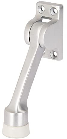 Brinks Commercial Kick Down Door Stop, Satin Chrome Finish