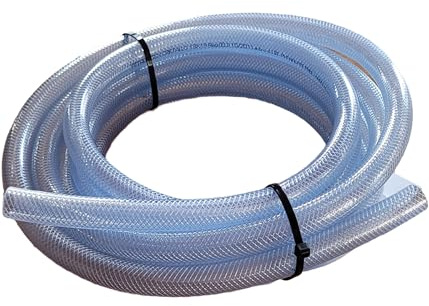 Dehner Spiralslang som brunns- eller dammslang, 18,5 mm, längd ca 4 m, plast, grå