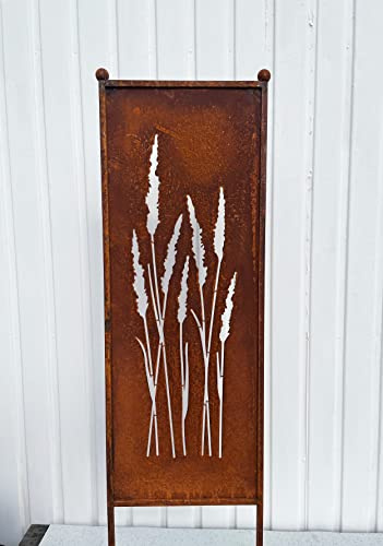 Cartel para jardín con diseño de hierba de 116 cm x 33 cm