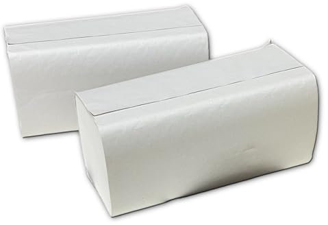Almericorp Toalla Secamanos Tissue Zig Zag Laminada, Servilleta Z de 2 Capas - Caja de 3.000 unidades