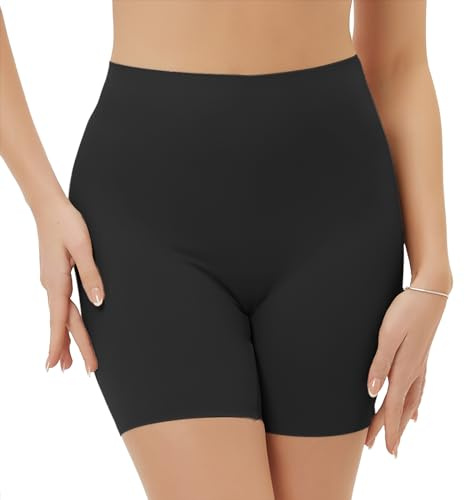 Prontiaduscire Pantalones Cortos Mujer Culotte Fajas Reductora Shorts Abdomen Control Body Moldeador Shaper - 117R1 Negro XL