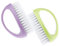 Qianyu 2 Pcs Hand Nail Brushes Plastic Grip Clean Heavy Duty Nail Brushes for Cleaning Fingers Fingernails Nylon Firm Stiff Bristles Deep Clean Scrubber for Toes and Nails Men Women
