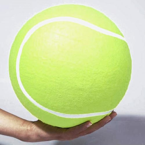 Herreicher Jättetennisbollar för hundar 24 cm husdjursleksaker gigantisk tennisboll