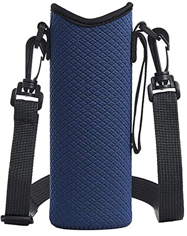 Funda de neopreno para botella de agua para bolsa de transporte con correa ajustable para el hombro para botellas de acero inoxidable y vidrio