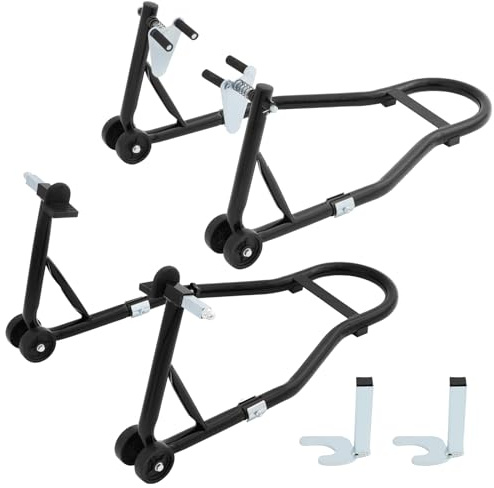 Motorcycle Stand,Heavy-Duty Motorcycle Rear and front Wheel Lift,550KG Load Capacity,Motorcycle Paddock Stand Lift,for Garage Workshop