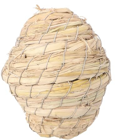 VOSAREA Hamster Paille Naturelle Tressée Balle à Ronger et Compacte pour Petits Animaux Stimule Exercice et Amuse Lapins Cochons et Chinchillas