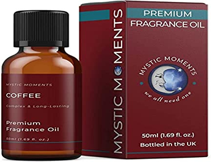 Mystic Moments | Olio di fragranza di caffè - 50 ml - perfetto per saponi, candele, bombe da bagno, bruciatori di olio, diffusori e articoli per la cura della pelle e dei capelli