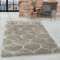 HomebyHome Shaggy Teppich Wohnzimmer 160 x 230 cm - Hochflor Teppich Skandi Design Beige Extra Weich und Flauschig - Bettvorleger Teppich für Schlafzimmer, Küchenläufer - Carpet, Halı, Kilim