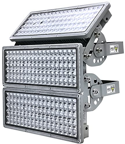 POWFUL LED Flutlicht 300W LED Strahler Flutlichtstrahler 6500K 30000LM Außenstrahler IP67 Wasserfest Flutlicht Außen mit Einstellbarem winkel für Sportplatz Garten