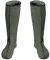 3Kamido Calze per Stivali in Feltro, Verde Oliva 41/42 Scarpe Interne per Stivali in Gomma, 36-50, Lunghe, Calza Donna, Uomo, Inserto riscaldante in Feltro, Calze Termiche
