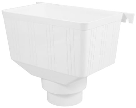 DOITOOL Collecteur d'eau Pluviale PVC Tuyau De Descente Gouttière Connecteur Étanche pour Jardin Collecteur D'Évacuation sans Fuite