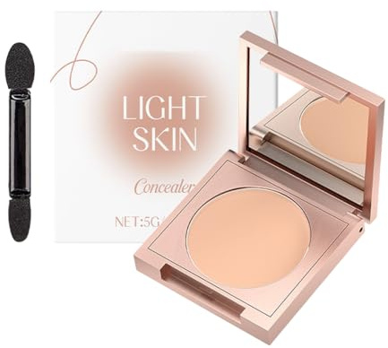 AYVRUOP 1 Stück Undereye Corrector, Augenpflege Concealer,Full Cover Concealer, Mittlere Deckkraft Under Eye Brightener Wasserdicht für Augenring Makelloses Aussehen (Helle Hautfarbe)
