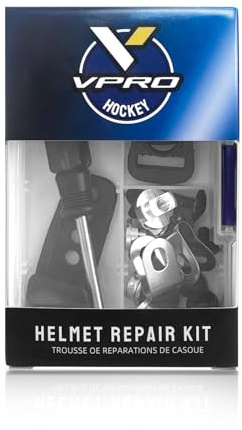Universal Hockey Helmet Repair Kit - Includes Travel Case, Screwdriver and 22 pcs