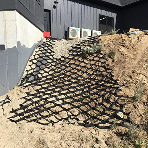 Vaxkaka grus stazeringsnät - 2 tum djup 6 x 7 m (20 x 23 fot) för uppfarter parkering utomhus trädgårdar och uteplatser - polyeten markförstärkningssystem