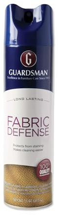 Guardsman Fabric Defense & Upholstery Water Repellent Spray, Protector & Stain Prevention for Microfiber, Rugs, Carpeting, Fabric Furniture, Apparel, and Shoes, Unscented, 11 oz