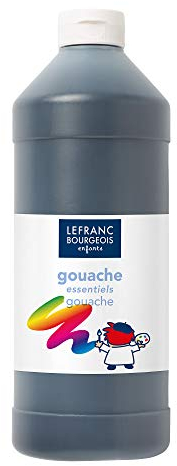 Lefranc Bourgeois Educación 188523 Gouache témpera , 1L, Negro