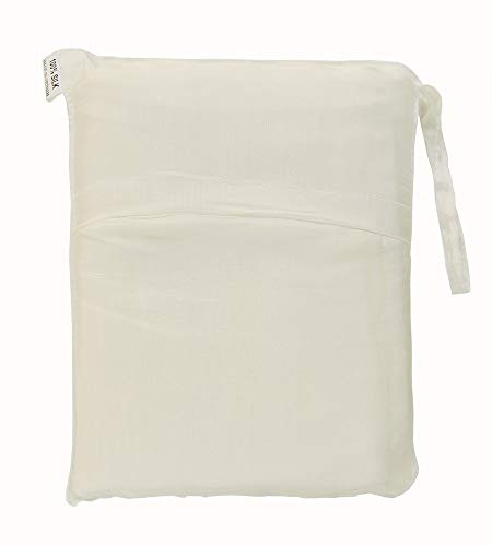 Marycrafts 100% Pure Mulberry Silk Single Sleeping Bag Liner Travel Sheet Sleepsack 83x33 White