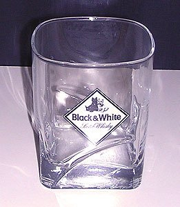 Black and White Whisky Tumbler