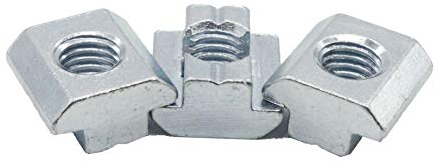 Nutenstein Nut 10 - Typ B - M8, schwer,10 Stück, Stahl verzinkt,Fullerkreg