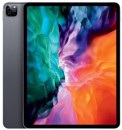 Apple iPad Pro (4th Generation, 12.9-inch, 2020), 1TB, Wi-Fi + Cellular, Space Gray (Renewed)