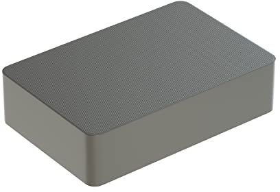 BAUHELD® Universal Unterlegplatten 60x40x 15mm [100 Stück] - Graue Unterlegplättchen aus Kunststoff [Made in Germany] - Als Abstandhalter, Kunststoffplatte, Unterleger oder Verglasungsklötze geeignet