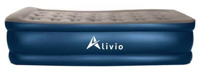 Alivio Single Air Bed with Built-in Electric Pump, Luxury Flocked Top for Comfort, Fast 3-Minute Self-Inflation, Leak-Proof Blow Up Bed for Guests & Camping (192 x 99 x 45cm)