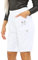 Womens Cherry Berry Shorts - Ladies Plain Capri Length Stretch Fit Pull On Elasticated Waist Summer Crop hot Pants Short Pants Plus Size UK 10-20 (White, 12)