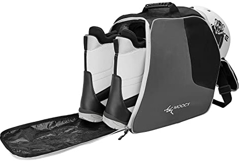 MOPHOEXII Borsa per scarponi da sci, borsa per scarponi da snowboard per adulti e ragazzi, borsa impermeabile da viaggio per caschi da sci, occhiali, guanti, abbigliamento da sci e stivali