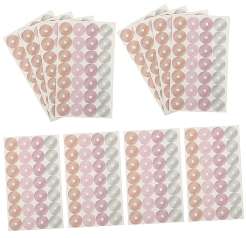 STOBOK 16 Sheets Tag Hole Punch Reinforcements Hole Sticker for Binder Paper Hole Punch Reinforcement Stickers Binder Hole Stickers Label Protector Loose Leaf Paper Protective Paper Ring