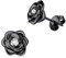 JeweBella Klein Rosen Ohrstecker Silber 925 Ohrringe für Damen Mädchen Hypoallergen Kleine Rose Blumen Ohrringe mit 5A+Zirkonia Helix Knorpel Ohrringe Silber/Gold/Rose Gold/Schwarz Geschenke