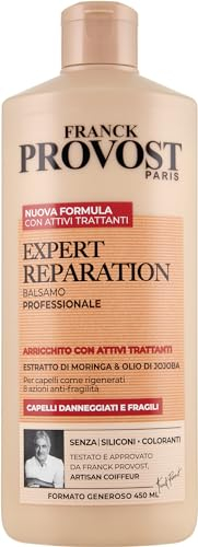 Franck Provost, Expert Reparation, Balsamo Professionale Per Capelli Danneggiati, Effetto Riparatore, Con Estratto di Moringa e Olio di Jojoba, 450 ml