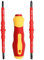 BAKESHU 4 in 1 Insulated Screwdriver Set, Screwdriver with Magnetic，2 Flat and 2 Phillips, Electrician Repair Tools Set